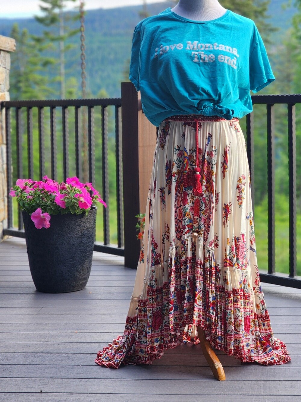 Spell & Gypsy Hotel Paradiso Castaway Skirt  Rare Vintage Unicorn Small